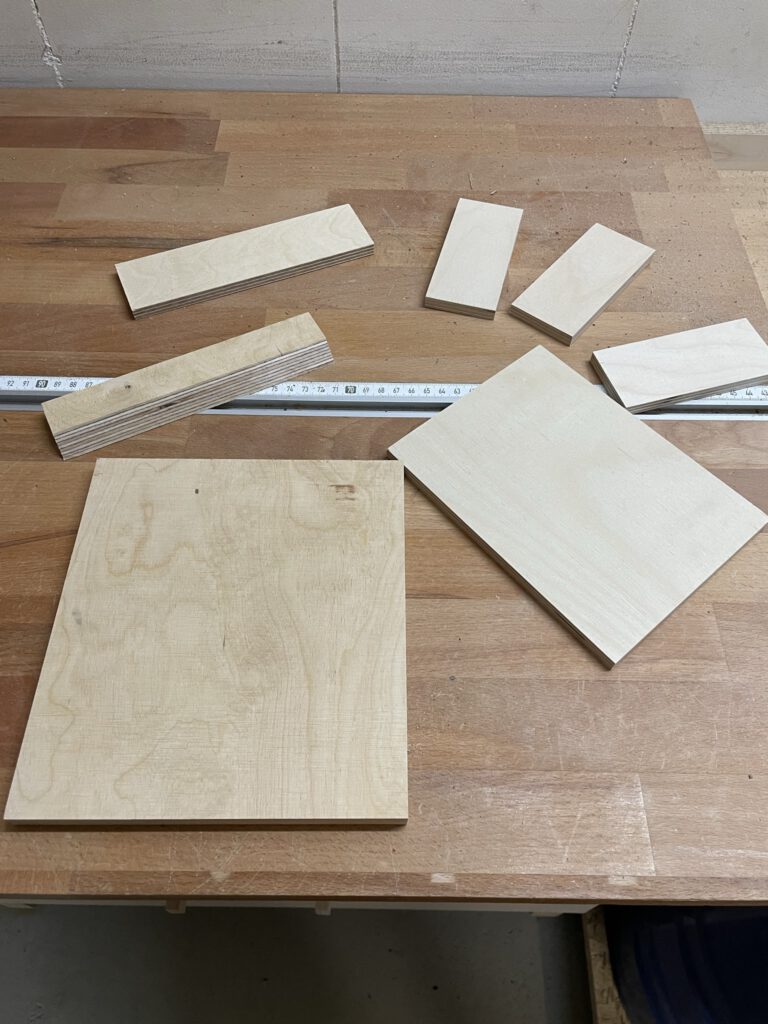 Einzelteile Halter für Holzleimflaschen