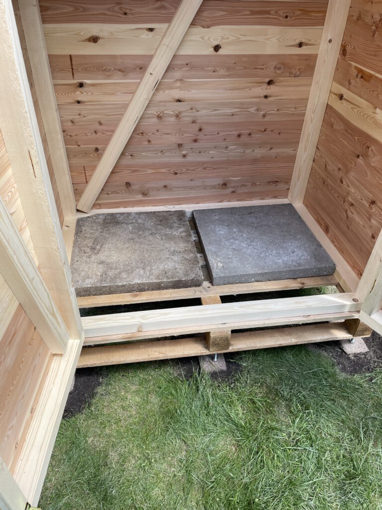 Gehwegplatten zur Beschwerung