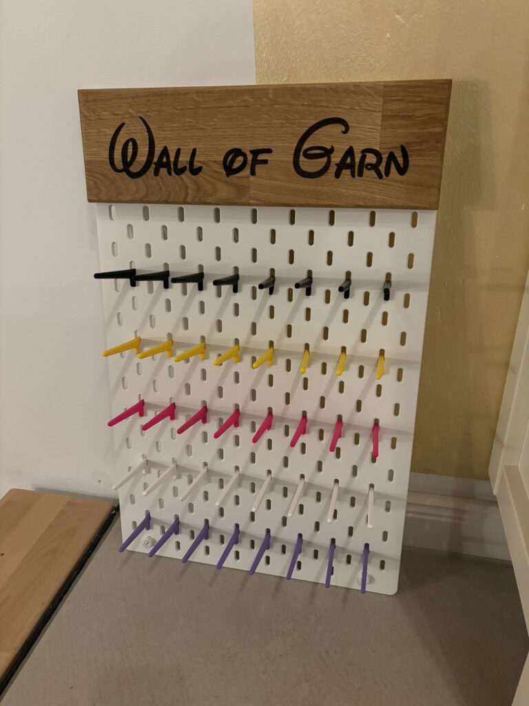 Fertige Wand für Garn