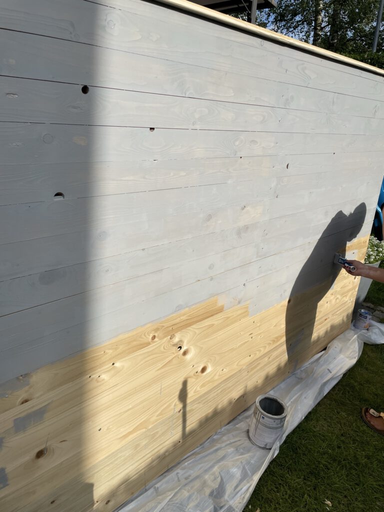 Streichen der Wand