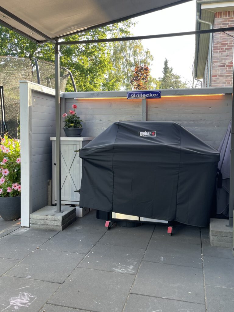 Fertige Grillecke