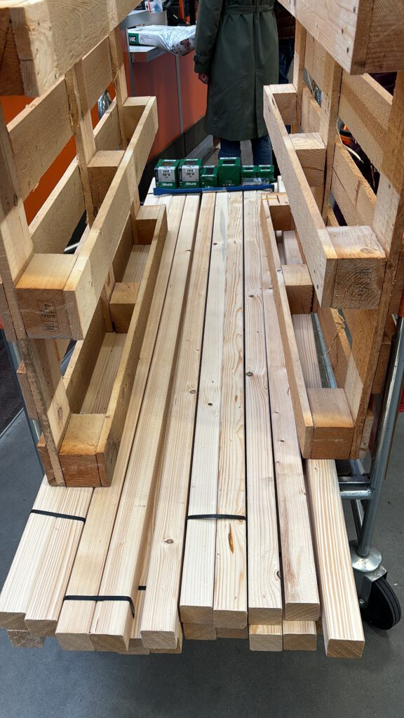Materialeinkauf Gartenschrank