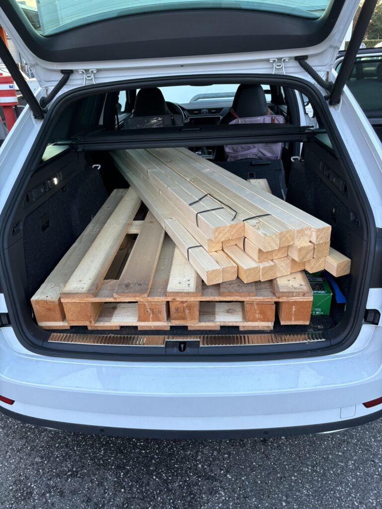 Materialeinkauf Gartenschrank