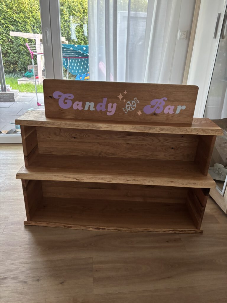 Candybar mit Schild